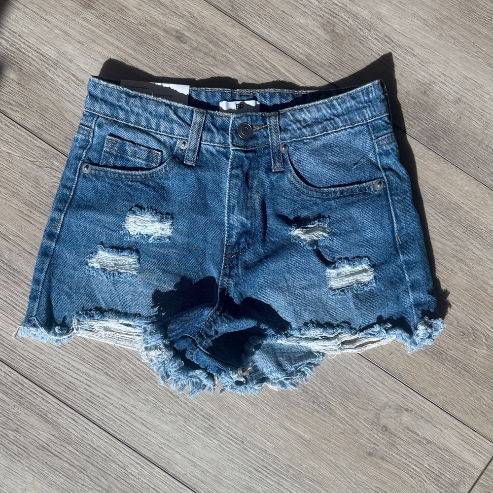 New BP Distressed Blue Jean Shorts